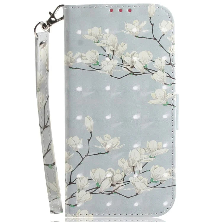 For Xiaomi Redmi Note 13 Pro 4G / Poco M6 Pro 4G Case Wallet Pattern Printed Leather Cover with Strap