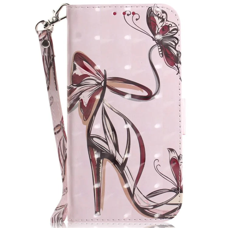For Xiaomi Redmi Note 13 Pro 4G / Poco M6 Pro 4G Case Wallet Pattern Printed Leather Cover with Strap