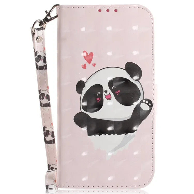 For Xiaomi Redmi Note 13 Pro 4G / Poco M6 Pro 4G Case Wallet Pattern Printed Leather Cover with Strap