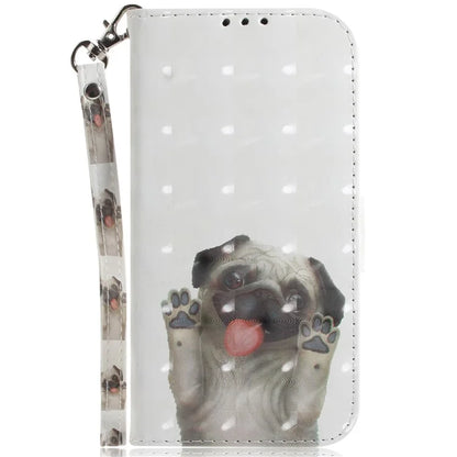 For Xiaomi Redmi Note 13 Pro 4G / Poco M6 Pro 4G Case Wallet Pattern Printed Leather Cover with Strap