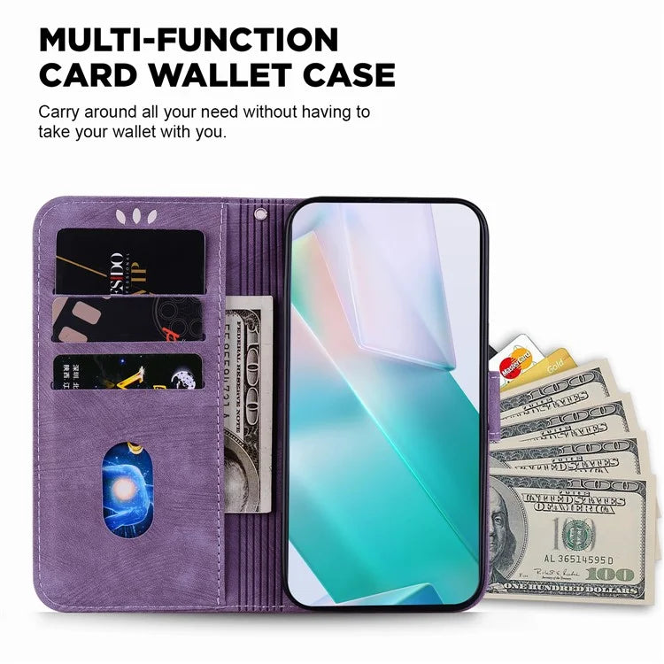 For Xiaomi Redmi Note 13 Pro 4G / Poco M6 Pro 4G Leather Case Cute Tiger Imprinted Phone Cover
