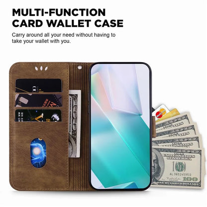 For Xiaomi Redmi Note 13 Pro 4G / Poco M6 Pro 4G Leather Case Cute Tiger Imprinted Phone Cover