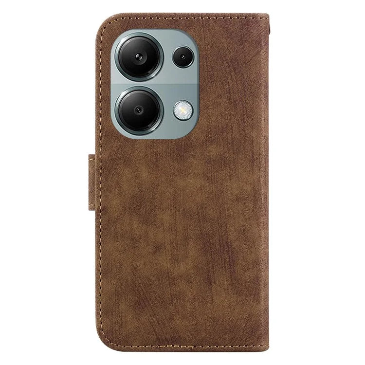 For Xiaomi Redmi Note 13 Pro 4G / Poco M6 Pro 4G Leather Case Cute Tiger Imprinted Phone Cover