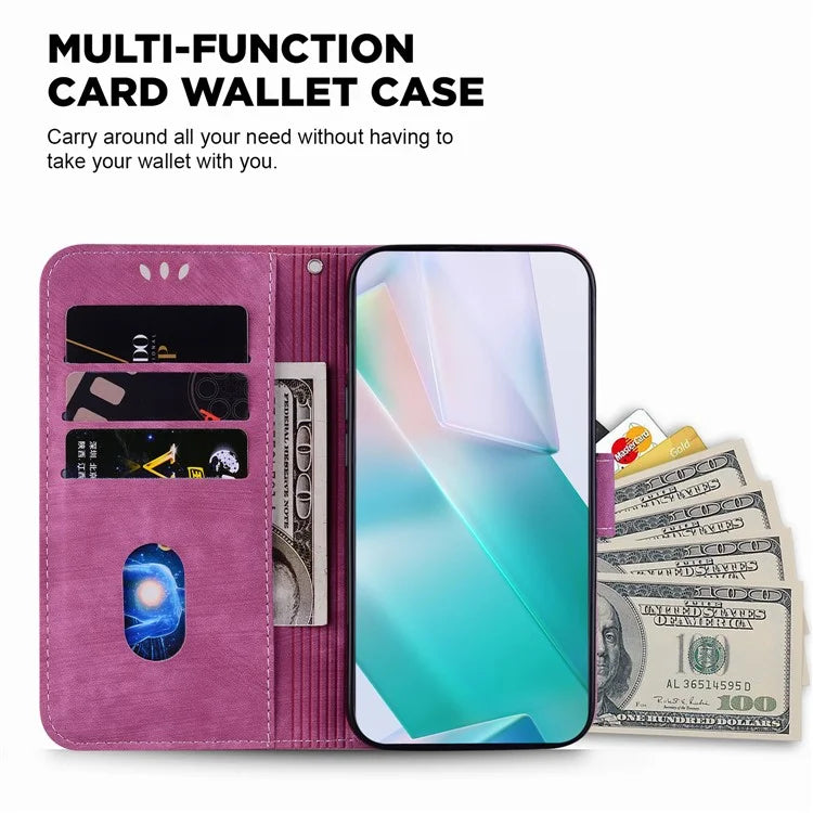 For Xiaomi Redmi Note 13 Pro 4G / Poco M6 Pro 4G Leather Case Cute Tiger Imprinted Phone Cover