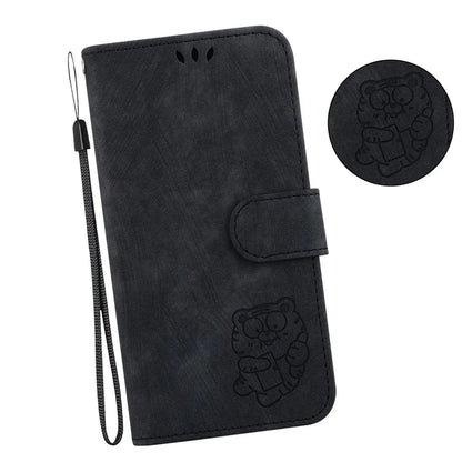 For Xiaomi Redmi Note 13 Pro 4G / Poco M6 Pro 4G Leather Case Cute Tiger Imprinted Phone Cover