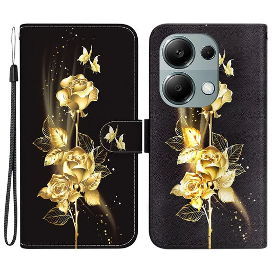 For Xiaomi Redmi Note 13 Pro 4G / Poco M6 Pro 4G Case Printed Pattern Wallet Leather Phone Cover