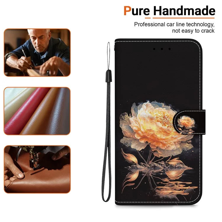 For Xiaomi Redmi Note 13 Pro 4G / Poco M6 Pro 4G Case Printed Pattern Wallet Leather Phone Cover