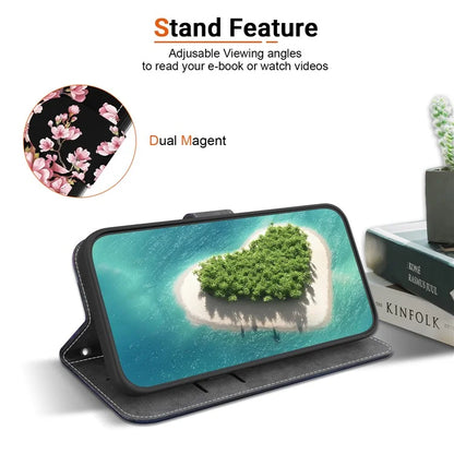 For Xiaomi Redmi Note 13 Pro 4G / Poco M6 Pro 4G Case Printed Pattern Wallet Leather Phone Cover