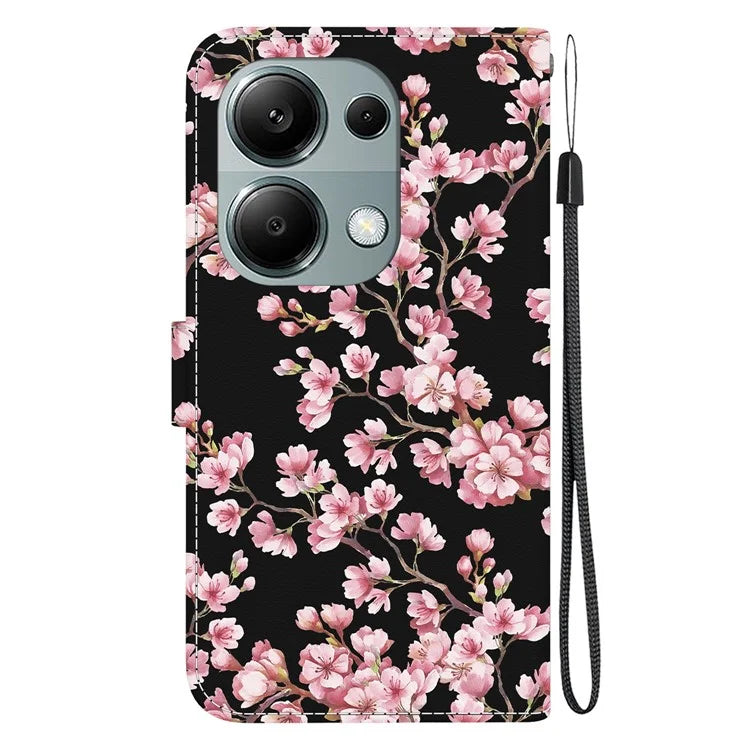 For Xiaomi Redmi Note 13 Pro 4G / Poco M6 Pro 4G Case Printed Pattern Wallet Leather Phone Cover