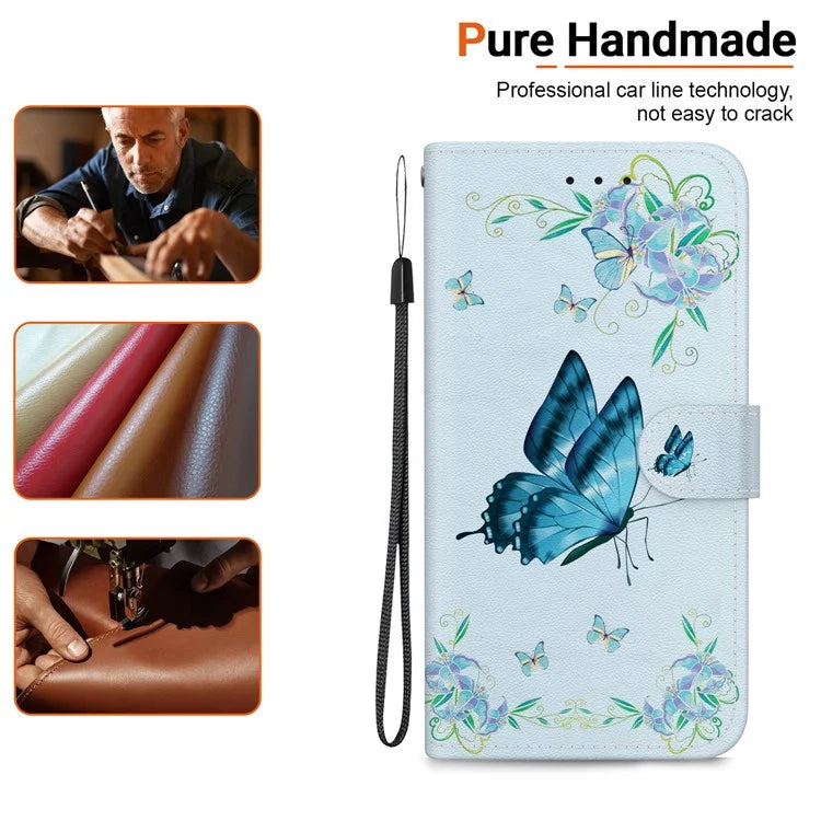 For Xiaomi Redmi Note 13 Pro 4G / Poco M6 Pro 4G Case Printed Pattern Wallet Leather Phone Cover