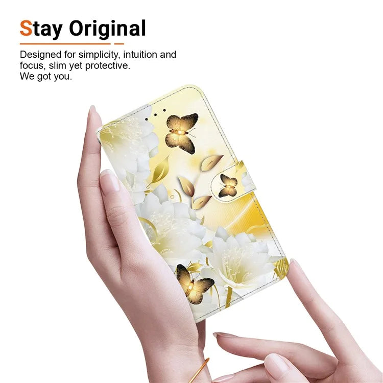 For Xiaomi Redmi Note 13 Pro 4G / Poco M6 Pro 4G Case Printed Pattern Wallet Leather Phone Cover