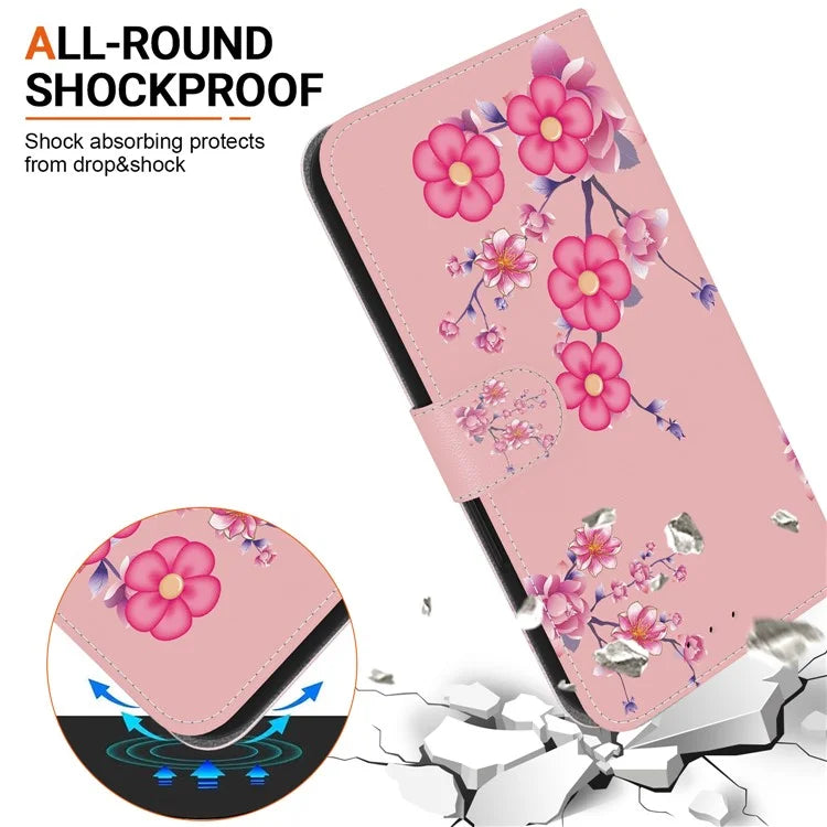 For Xiaomi Redmi Note 13 Pro 4G / Poco M6 Pro 4G Case Printed Pattern Wallet Leather Phone Cover