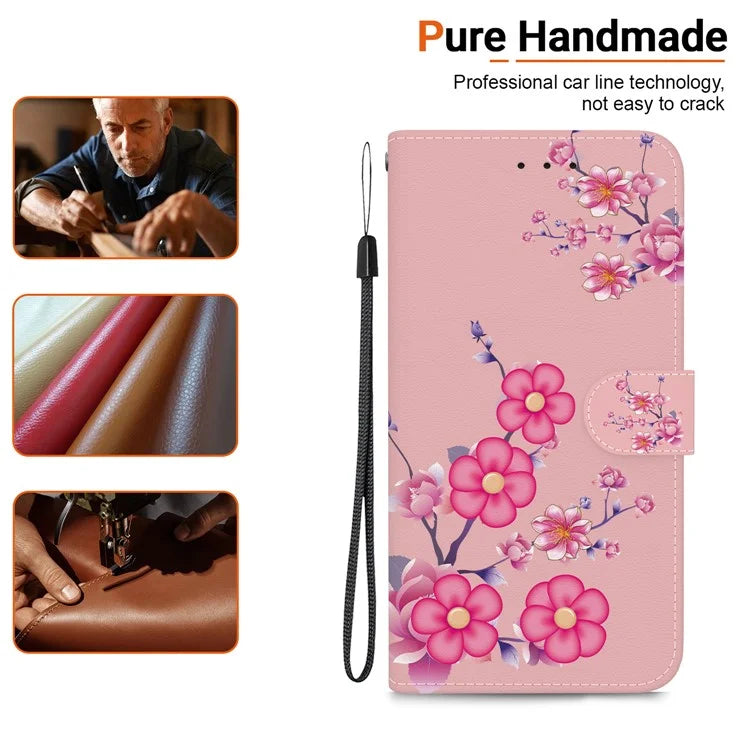 For Xiaomi Redmi Note 13 Pro 4G / Poco M6 Pro 4G Case Printed Pattern Wallet Leather Phone Cover