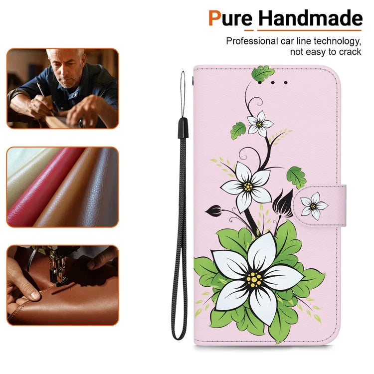 For Xiaomi Redmi Note 13 Pro 4G / Poco M6 Pro 4G Case Printed Pattern Wallet Leather Phone Cover