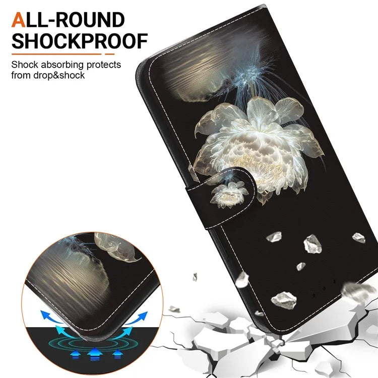 For Xiaomi Redmi Note 13 Pro 4G / Poco M6 Pro 4G Case Printed Pattern Wallet Leather Phone Cover