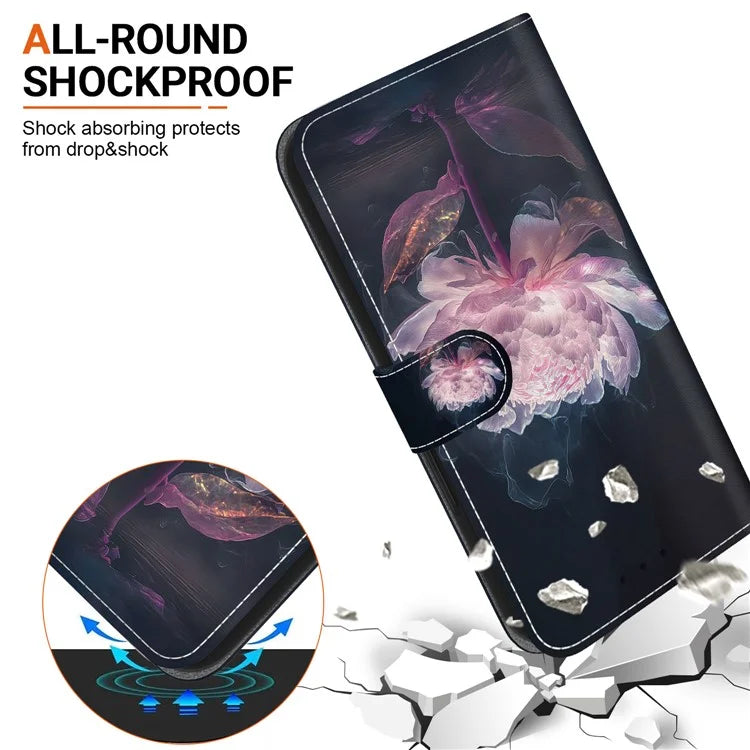 For Xiaomi Redmi Note 13 Pro 4G / Poco M6 Pro 4G Case Printed Pattern Wallet Leather Phone Cover