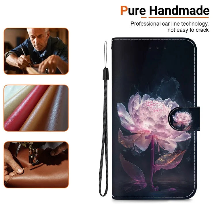 For Xiaomi Redmi Note 13 Pro 4G / Poco M6 Pro 4G Case Printed Pattern Wallet Leather Phone Cover