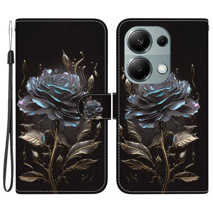 For Xiaomi Redmi Note 13 Pro 4G / Poco M6 Pro 4G Case Printed Pattern Wallet Leather Phone Cover