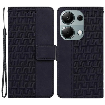 For Xiaomi Redmi Note 13 Pro 4G / Poco M6 Pro 4G Wallet Case Geometry Leather Phone Cover