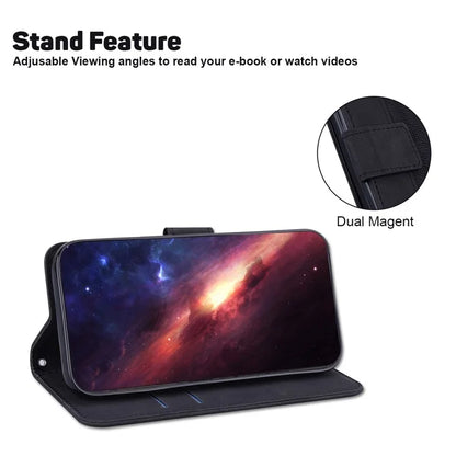 For Xiaomi Redmi Note 13 Pro 4G / Poco M6 Pro 4G Wallet Case Geometry Leather Phone Cover