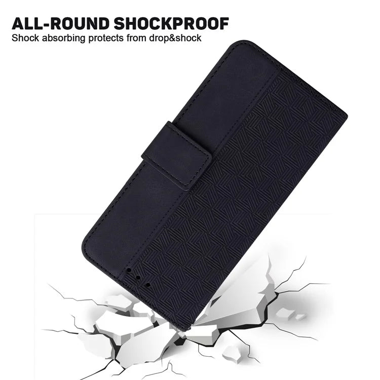 For Xiaomi Redmi Note 13 Pro 4G / Poco M6 Pro 4G Wallet Case Geometry Leather Phone Cover