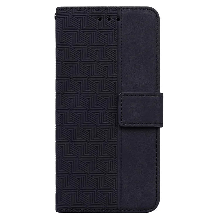 For Xiaomi Redmi Note 13 Pro 4G / Poco M6 Pro 4G Wallet Case Geometry Leather Phone Cover