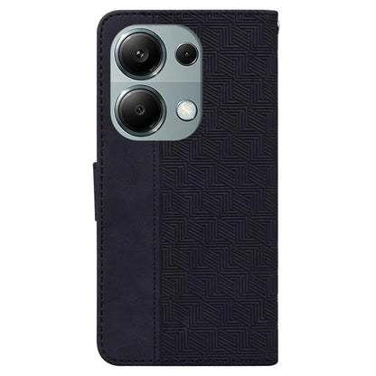 For Xiaomi Redmi Note 13 Pro 4G / Poco M6 Pro 4G Wallet Case Geometry Leather Phone Cover