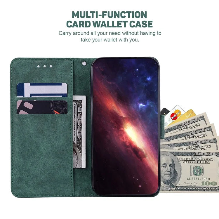 For Xiaomi Redmi Note 13 Pro 4G / Poco M6 Pro 4G Wallet Case Geometry Leather Phone Cover