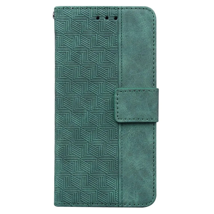 For Xiaomi Redmi Note 13 Pro 4G / Poco M6 Pro 4G Wallet Case Geometry Leather Phone Cover