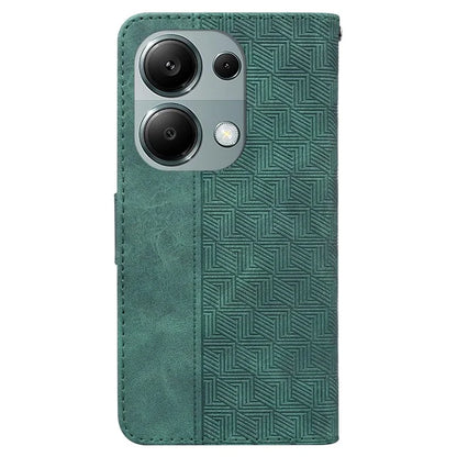 For Xiaomi Redmi Note 13 Pro 4G / Poco M6 Pro 4G Wallet Case Geometry Leather Phone Cover