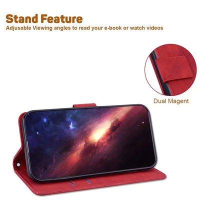 For Xiaomi Redmi Note 13 Pro 4G / Poco M6 Pro 4G Wallet Case Geometry Leather Phone Cover