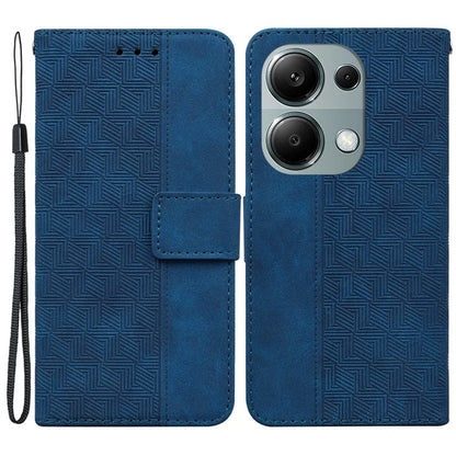 For Xiaomi Redmi Note 13 Pro 4G / Poco M6 Pro 4G Wallet Case Geometry Leather Phone Cover