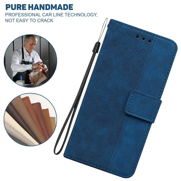 For Xiaomi Redmi Note 13 Pro 4G / Poco M6 Pro 4G Wallet Case Geometry Leather Phone Cover