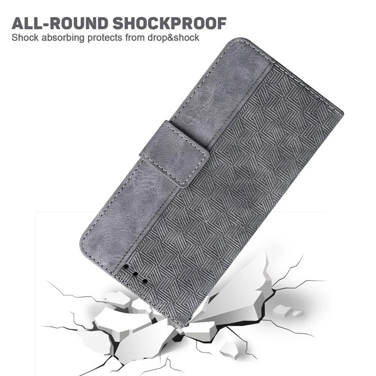 For Xiaomi Redmi Note 13 Pro 4G / Poco M6 Pro 4G Wallet Case Geometry Leather Phone Cover