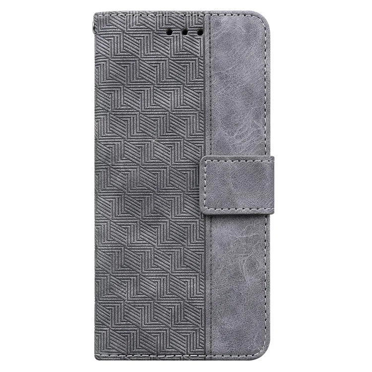 For Xiaomi Redmi Note 13 Pro 4G / Poco M6 Pro 4G Wallet Case Geometry Leather Phone Cover
