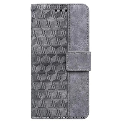 For Xiaomi Redmi Note 13 Pro 4G / Poco M6 Pro 4G Wallet Case Geometry Leather Phone Cover