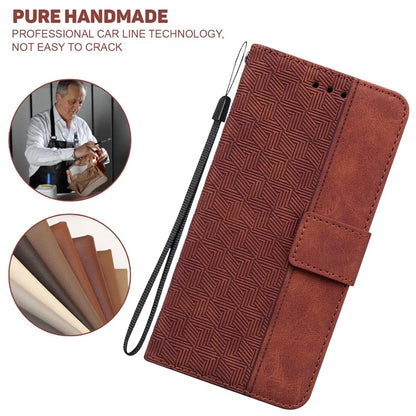 For Xiaomi Redmi Note 13 Pro 4G / Poco M6 Pro 4G Wallet Case Geometry Leather Phone Cover