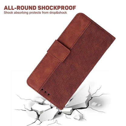 For Xiaomi Redmi Note 13 Pro 4G / Poco M6 Pro 4G Wallet Case Geometry Leather Phone Cover