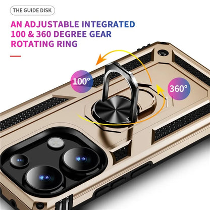 For Xiaomi Redmi Note 13 Pro 4G / Poco M6 Pro 4G Case Anti-Drop PC+TPU Kickstand Phone Cover