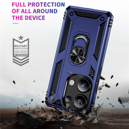 For Xiaomi Redmi Note 13 Pro 4G / Poco M6 Pro 4G Case Anti-Drop PC+TPU Kickstand Phone Cover