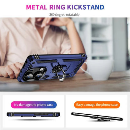 For Xiaomi Redmi Note 13 Pro 4G / Poco M6 Pro 4G Case Anti-Drop PC+TPU Kickstand Phone Cover