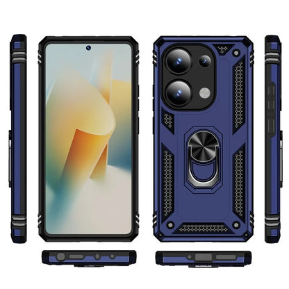 For Xiaomi Redmi Note 13 Pro 4G / Poco M6 Pro 4G Case Anti-Drop PC+TPU Kickstand Phone Cover