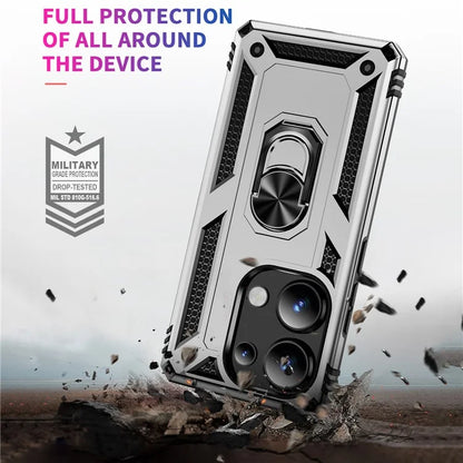 For Xiaomi Redmi Note 13 Pro 4G / Poco M6 Pro 4G Case Anti-Drop PC+TPU Kickstand Phone Cover