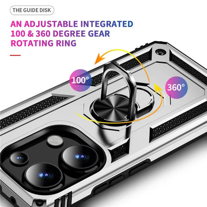 For Xiaomi Redmi Note 13 Pro 4G / Poco M6 Pro 4G Case Anti-Drop PC+TPU Kickstand Phone Cover