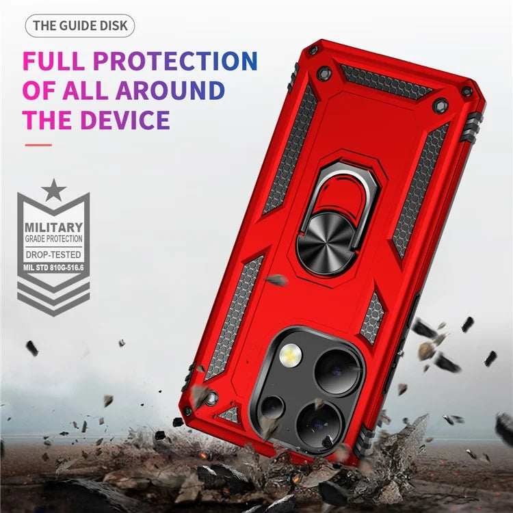 For Xiaomi Redmi Note 13 4G Case PC+TPU Shockproof Phone Cover with Kickstand