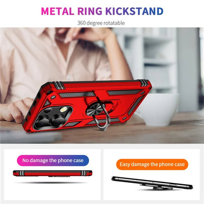 For Xiaomi Redmi Note 13 4G Case PC+TPU Shockproof Phone Cover with Kickstand
