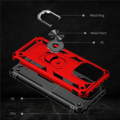 For Xiaomi Redmi Note 13 4G Case PC+TPU Shockproof Phone Cover with Kickstand