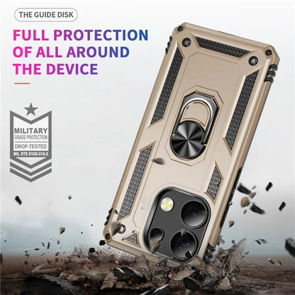 For Xiaomi Redmi Note 13 4G Case PC+TPU Shockproof Phone Cover with Kickstand
