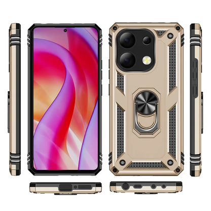 For Xiaomi Redmi Note 13 4G Case PC+TPU Shockproof Phone Cover with Kickstand