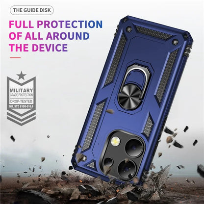 For Xiaomi Redmi Note 13 4G Case PC+TPU Shockproof Phone Cover with Kickstand